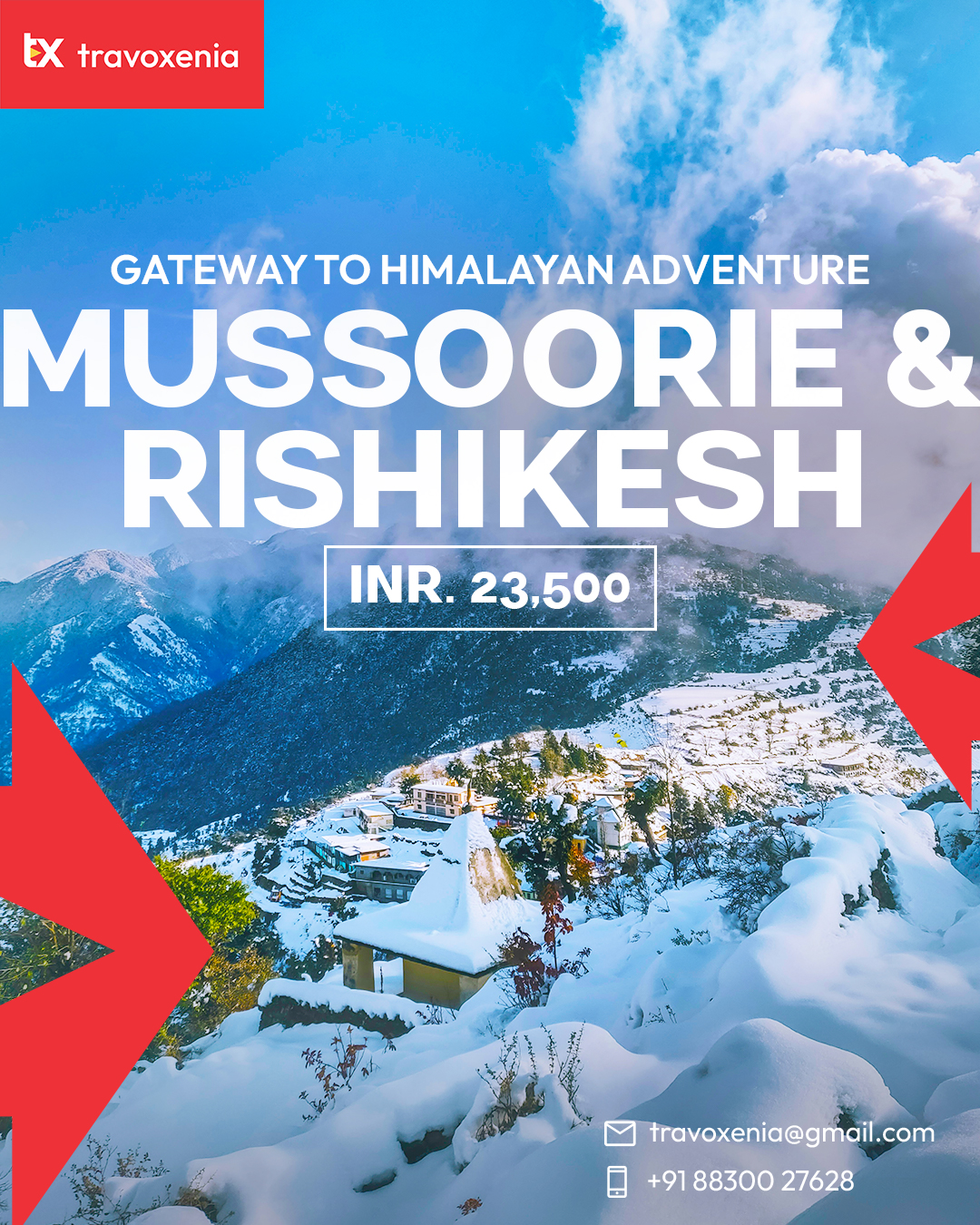 MUSSOORIE - RISHIKESH 5N6D