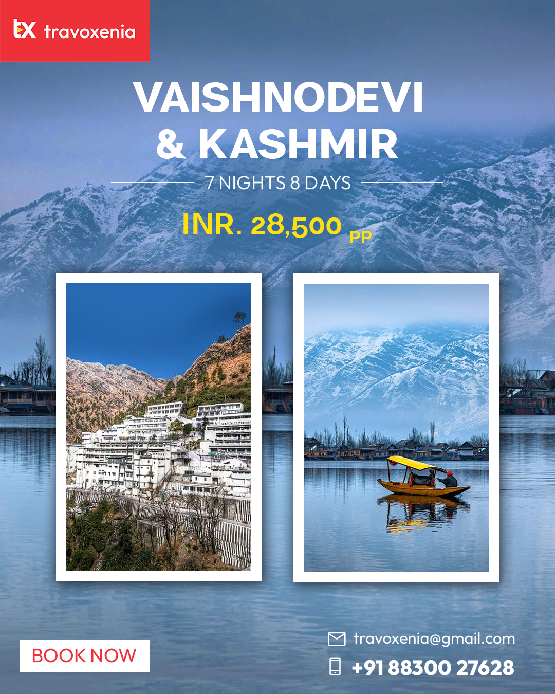 VAISHNODEVI & KASHMIR 7N8D